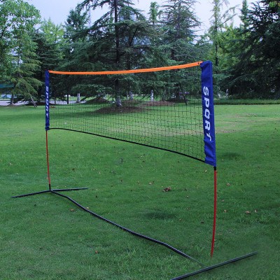 2020 New Amazon Hot Sale Portable Badminton Net Stand  And Poles  For Tennis And Badminton Height Adjustable Badminton Net Stand