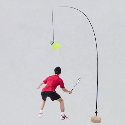 Solo Rebound Badminton Trainer Rod Set Badminton Ball Racket Practice Machine Badminton Training Equipment For Adult Children