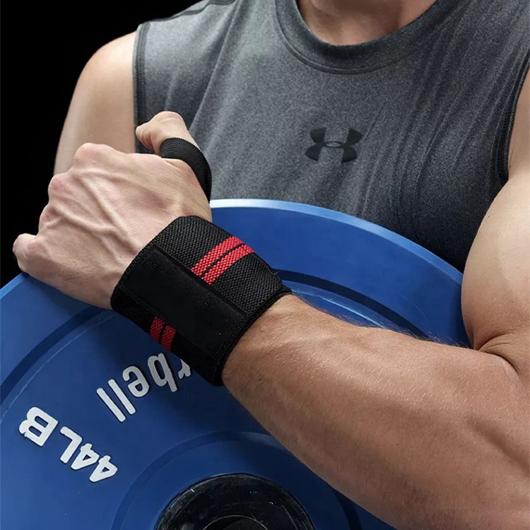 1 piece custom weight lifting wrist wraps fitness gym sport wristband bandage hand support adjustable barbell wr