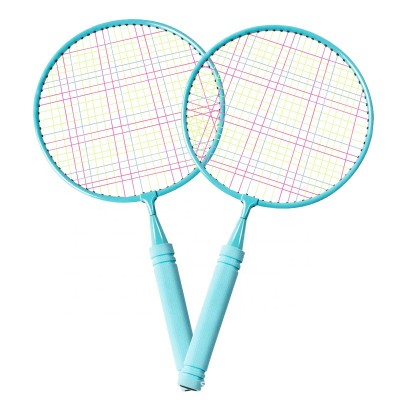 2pcs children badminton rackets set family playing mini badminton racket lightweight large sweat spot badminton rackets for kids